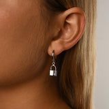 Huggie hoop earrings (13mm) with VT Lock