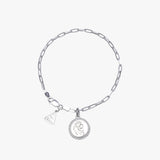 Initial Motherhood Plate Bracelet