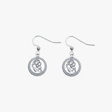 Initial Motherhood Plate Earrings