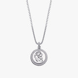 Initial Motherhood Plate Necklace