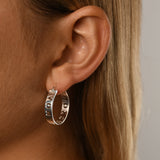 Branded Von Treskow hoop earrings (25mm)