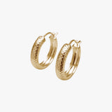 Patterned Solid Hoop Earrings