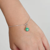 Chrysoprase Round Bracelet