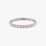 Claw-set Diamond Half Eternity Ring (0.34ct)