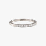 Claw-set Diamond Half Eternity Ring (0.125ct)