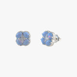Czelline Opal Clover Stud Earrings
