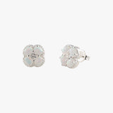 Czelline Opal Clover Stud Earrings