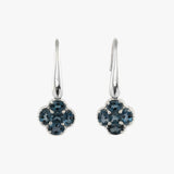 London Blue Topaz Clover Earrings