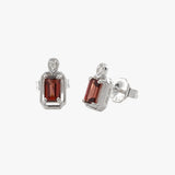 Maeve Garnet Stud Earrings