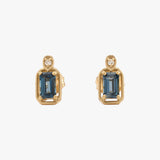 Maeve London Blue Topaz Stud Earrings