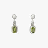 Maeve Peridot Drop Stud Earrings
