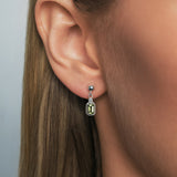 Maeve Peridot Drop Stud Earrings