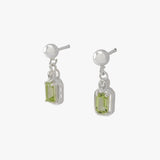 Maeve Peridot Drop Stud Earrings