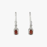 Maeve Garnet Hoop Earrings