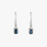 Maeve London Blue Topaz Hoop Earrings