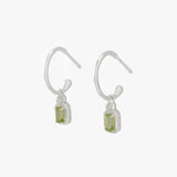 Maeve Peridot Hoop Earrings