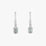 Maeve Sky Blue Topaz Hoop Earrings
