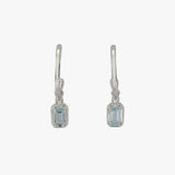 Maeve Sky Blue Topaz Hoop Earrings