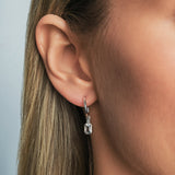 Maeve Sky Blue Topaz Hoop Earrings