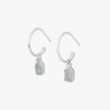Maeve Sky Blue Topaz Hoop Earrings