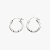 Thick Lever Hoop Earrings