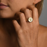 Round St Christopher ring