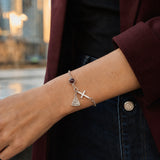 Garnet Round Bracelet