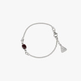 Garnet Oval Bracelet