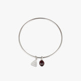 Garnet Oval Bangle