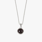 Garnet Round Necklace