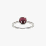 Garnet Round Fine Ring