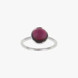 Garnet Round Fine Ring