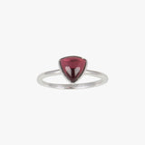 Garnet Trillion Fine Ring