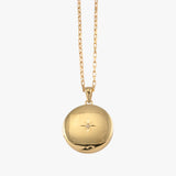 Gold Filled North Star Locket Necklace