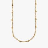 Curb & Bead Chain Necklace