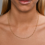 Curb & Bead Chain Necklace