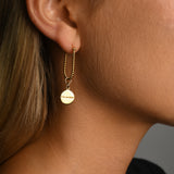 Twisted U-Shape Earrings with VT Plates