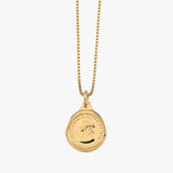 Box Chain Necklace With Mini Coin