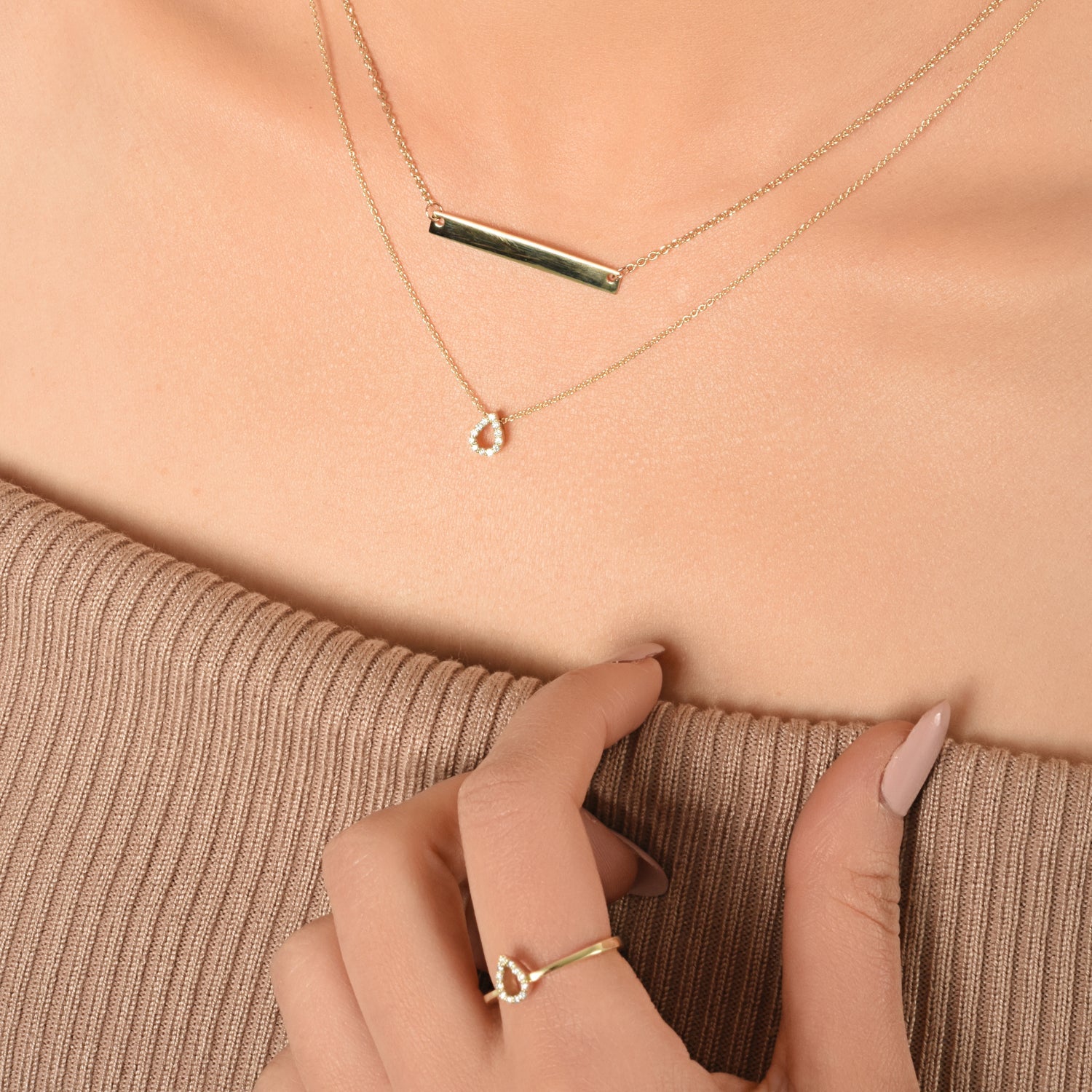 Open Pear Open Pear Necklace – Von Treskow