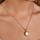 Adjustable Necklace with Round Locket