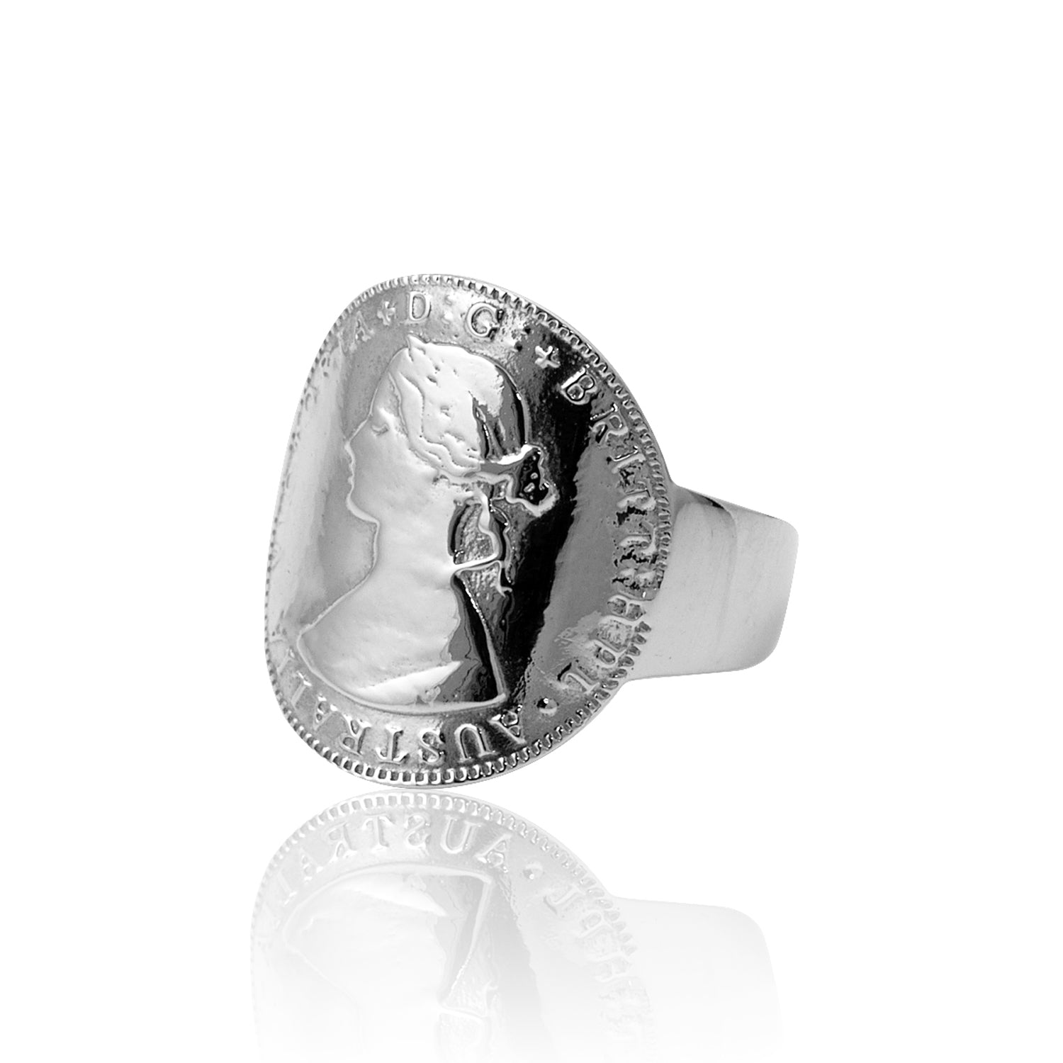 Small curved coin ring – Von Treskow