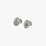 Howlite Oval Stud Earrings