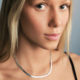 Flat Herringbone Necklace