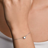 Sliding Bubble Heart Bracelet