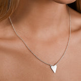 Cable Chain Heart Necklace