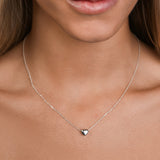 Sliding Bubble Heart Necklace