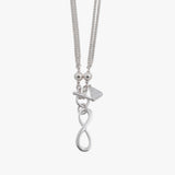 Infinity Double Curb Necklace
