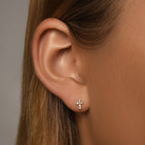 Luxe Cross Diamond Studs (0.12ct)