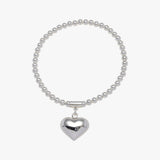 Puffy Heart Stretchy Bracelet