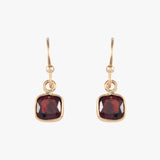Cushion Mozambique Garnet Earrings